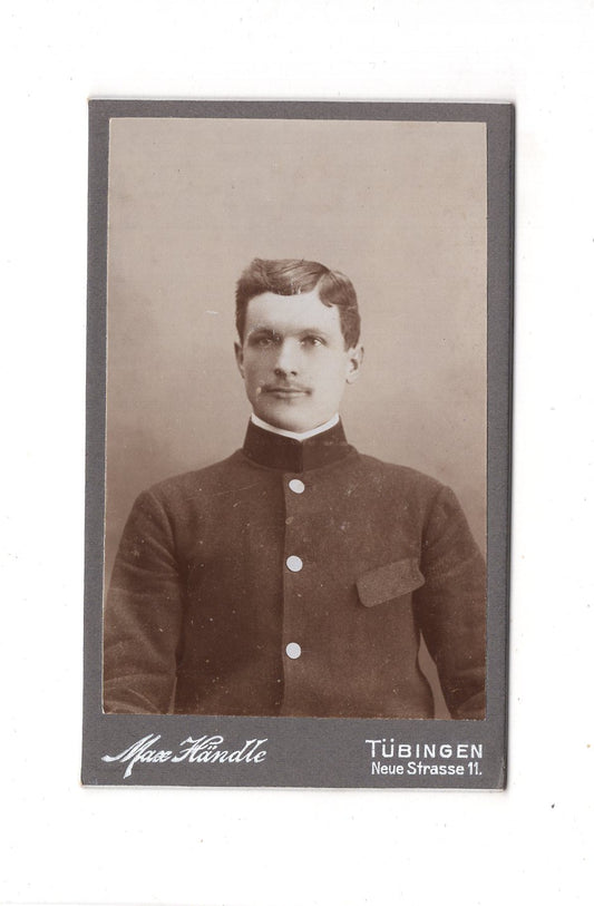 Fotografie Herrenportrait - Tübingen 1900er / CDV C1-25