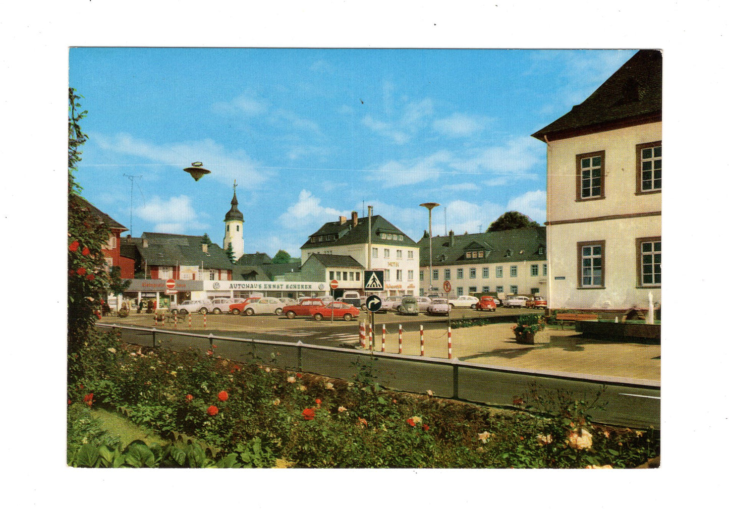 Ansichtskarte Simmern / Hunsrück / Schlossplatz