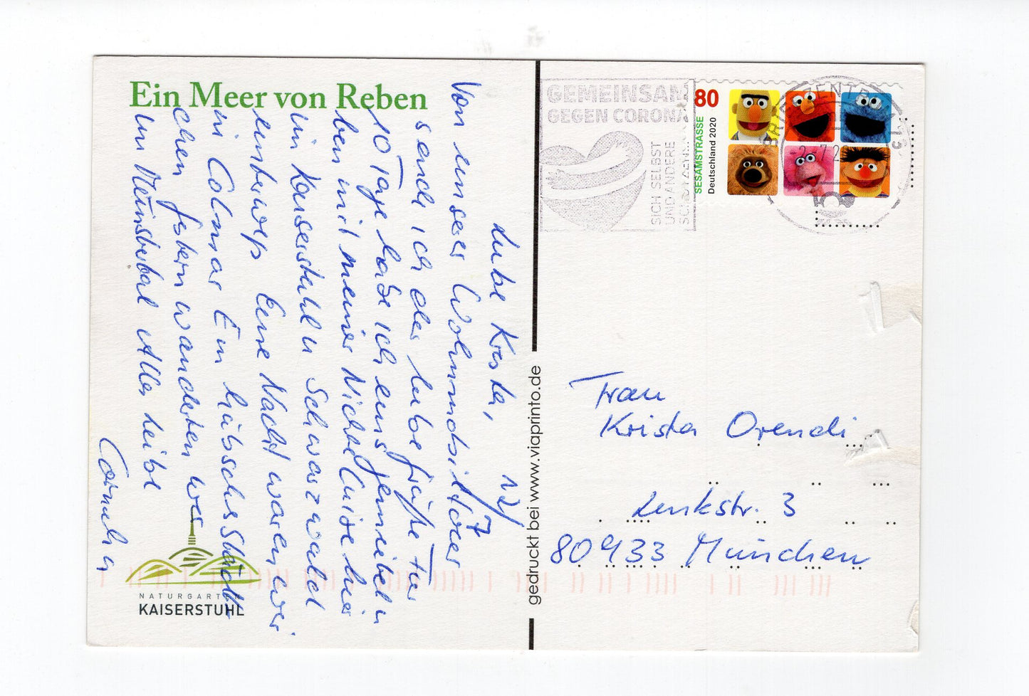 Ansichtskarte Naturgarten Kaiserstuhl