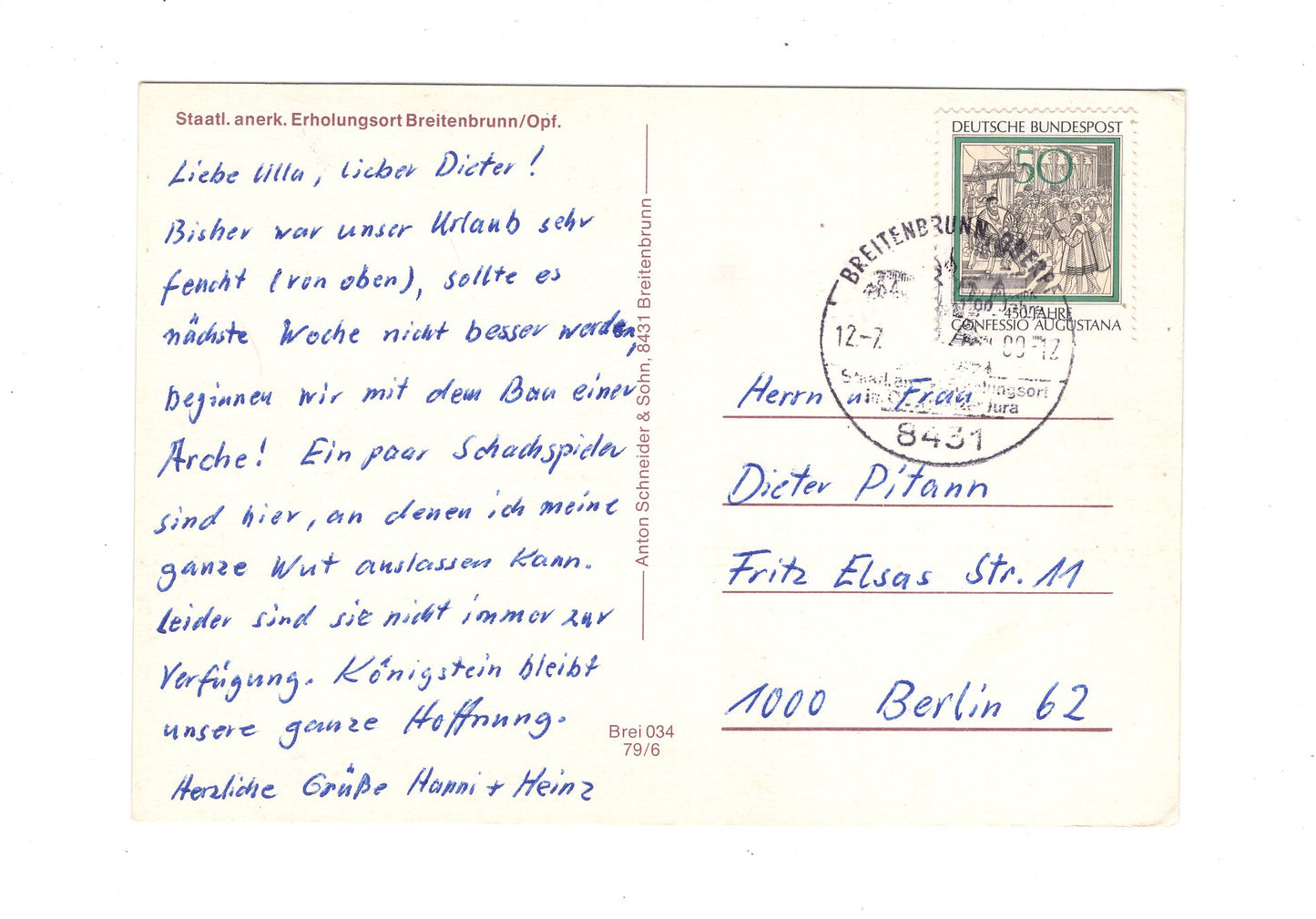 Ansichtskarte Breitenbrunn / Oberpfalz