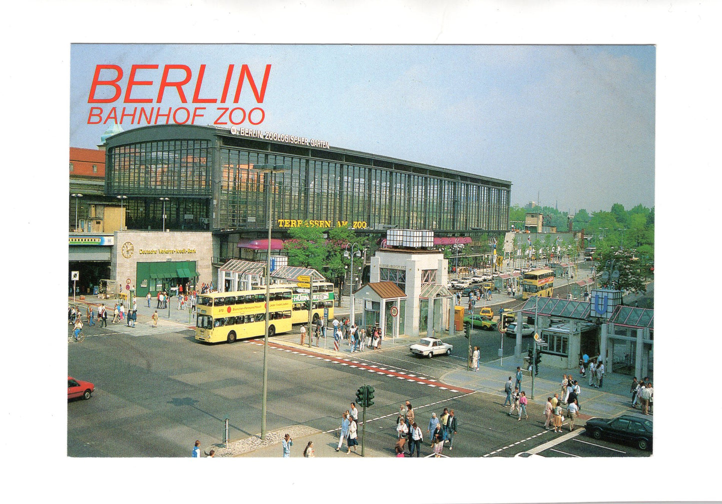 Ansichtskarte Berlin / Bahnhof Zoo