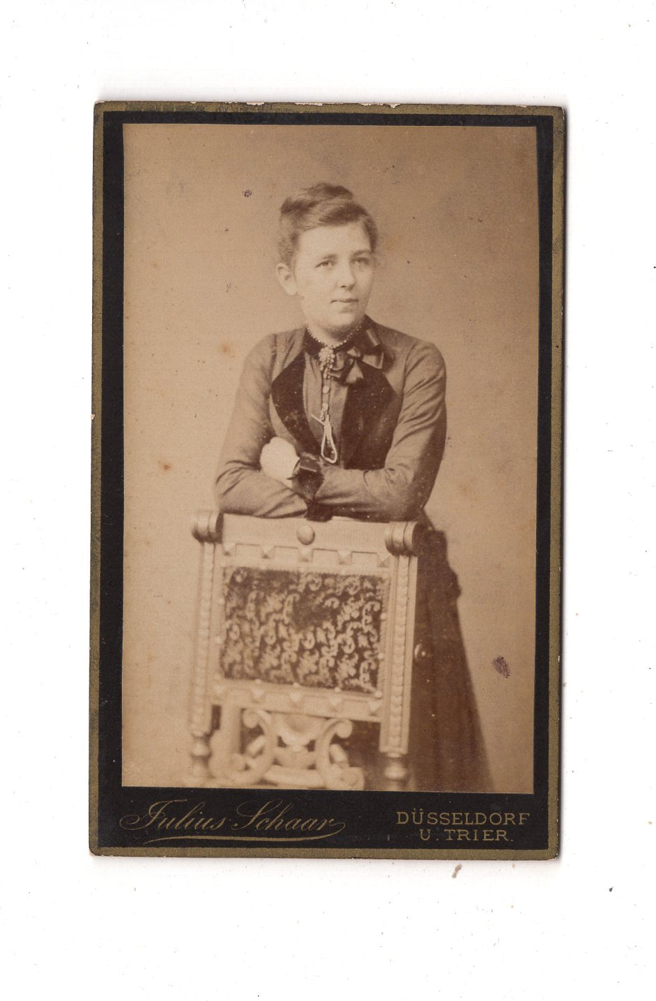 Fotografie Feine Dame - Düsseldorf & Trier 1880er / CDV L1-29