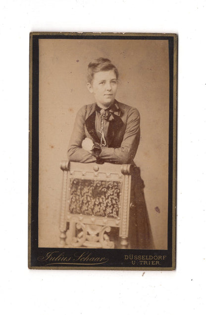 Fotografie Feine Dame - Düsseldorf & Trier 1880er / CDV L1-29