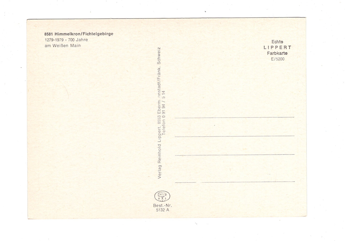 Ansichtskarte Himmelkron / Fichtelgebirge / am Weißen Main  / I1-57