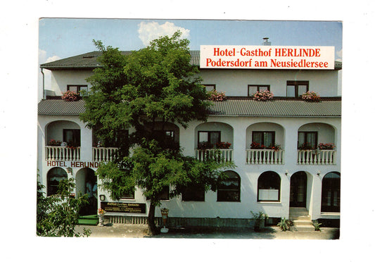 Ansichtskarte Hotel-Gasthof Herlinde / Podersdorf / Burgerland / Österreich