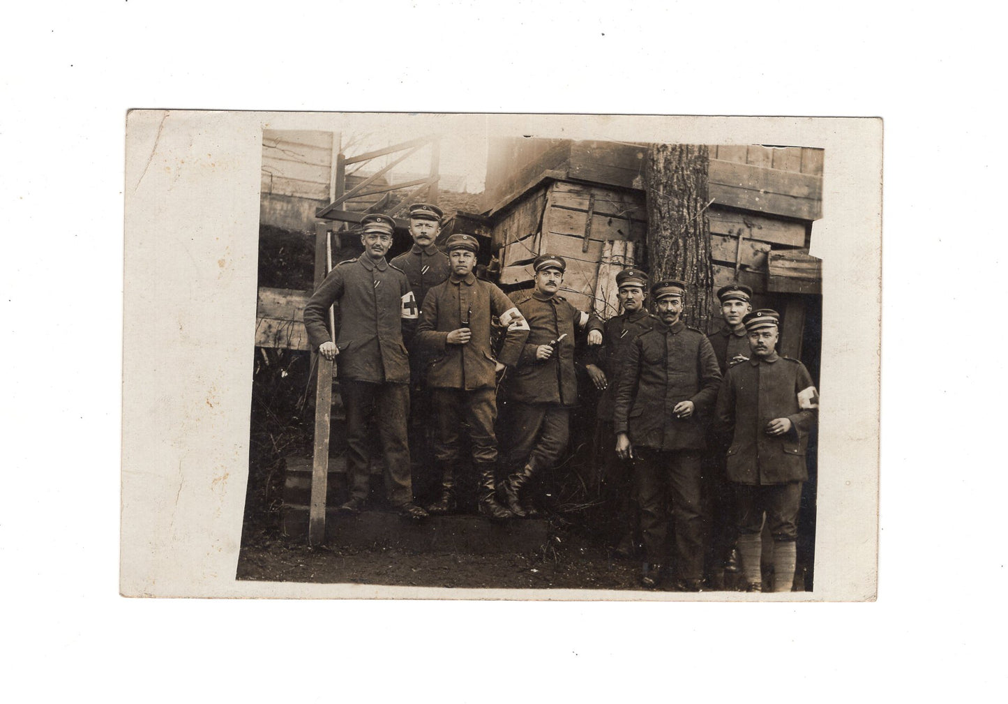 Ansichtskarte / Feldpost Sanitäts-Soldaten - 1917