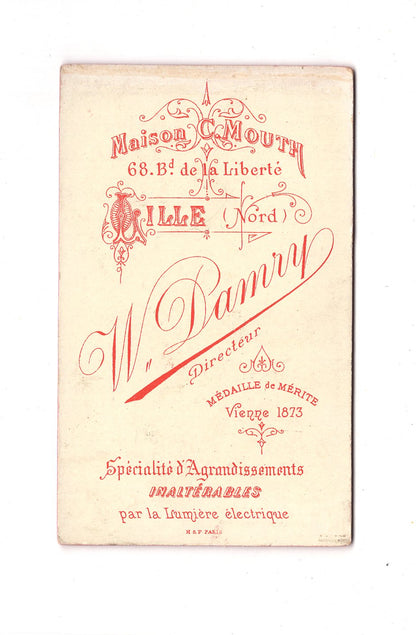 Fotografie Damenportrait - Lille um 1880 / CDV C1-07