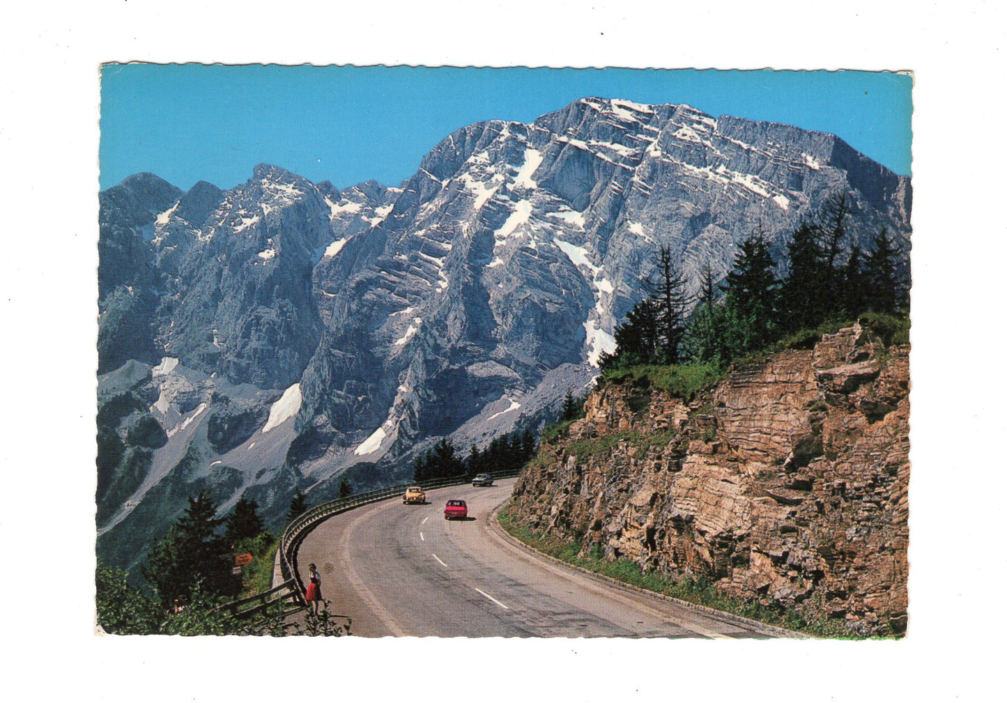 Ansichtskarte Berchtesgadener Land / Rossfeld-Ringstraße mit Hoher Göll