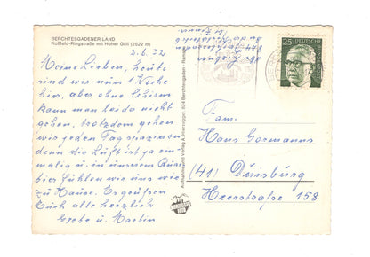 Ansichtskarte Berchtesgadener Land / Rossfeld-Ringstraße mit Hoher Göll