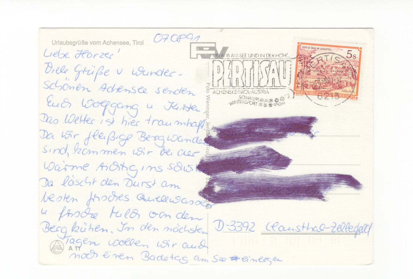 Ansichtskarte Achensee / Tirol / Österreich