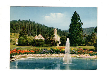 Ansichtskarte Enzklösterle im Schwarzwald / Neue Kuranlage mit Kirche / J1-69