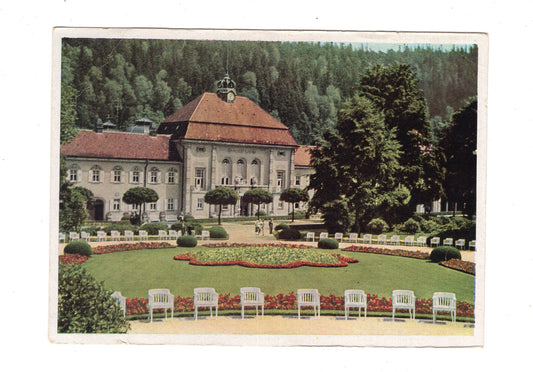 Ansichtskarte Bad Elster / Kurhausplatz und Albertbad
