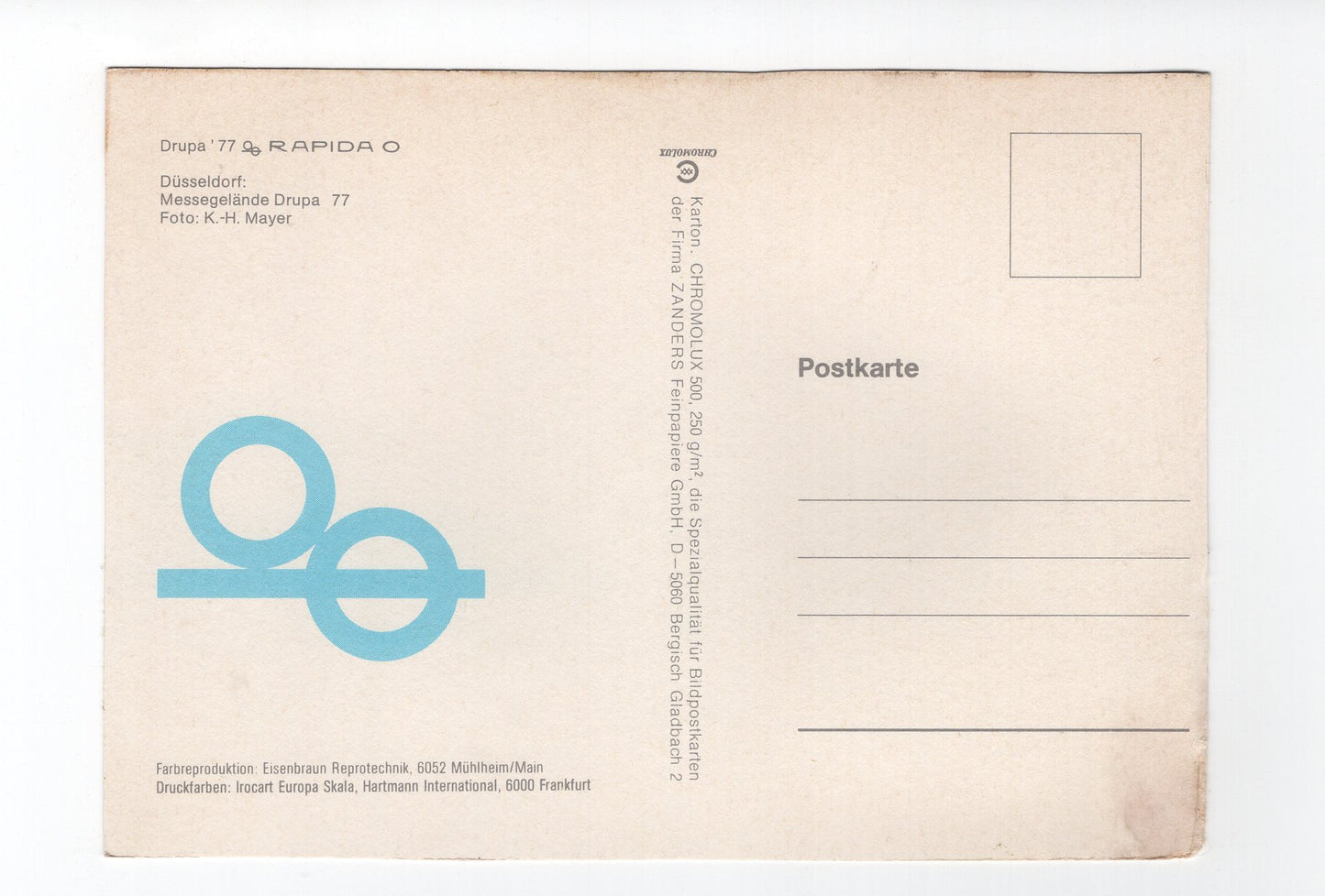 Ansichtskarte Düsseldorf / Messegelände Drupa 77