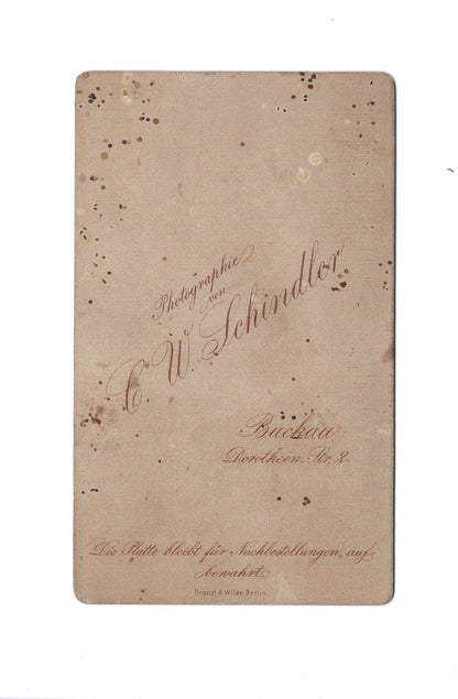 Fotografie Niedliches kleines Mädchen - Buckau 1880er