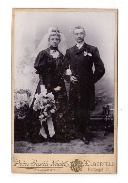 Fotografie Schönes Hochzeitsbild - Elberfeld 1890er