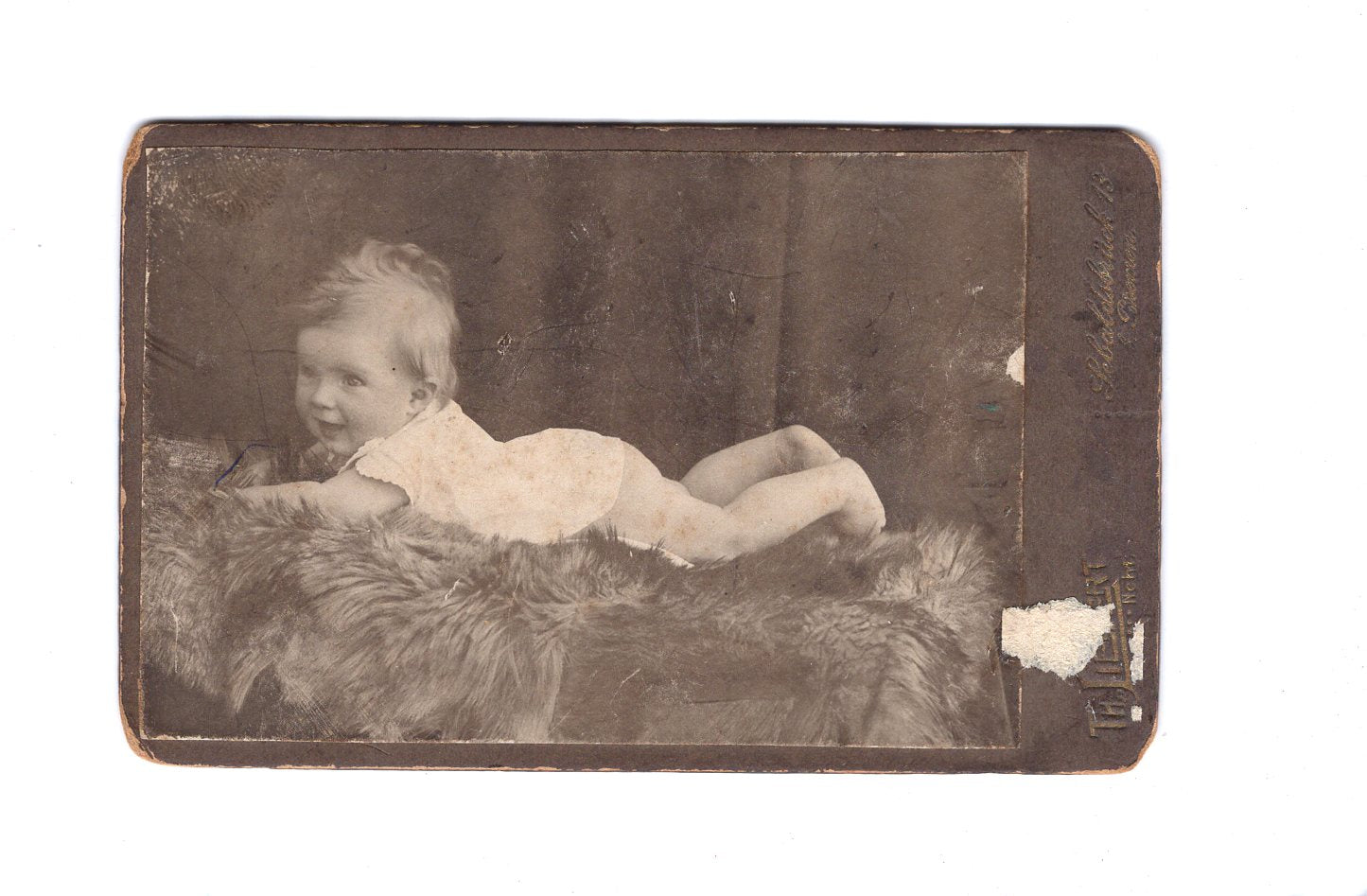 Fotografie Schönes Kinderbild / Baby - Sebaldsbrück bei Bremen um 1910