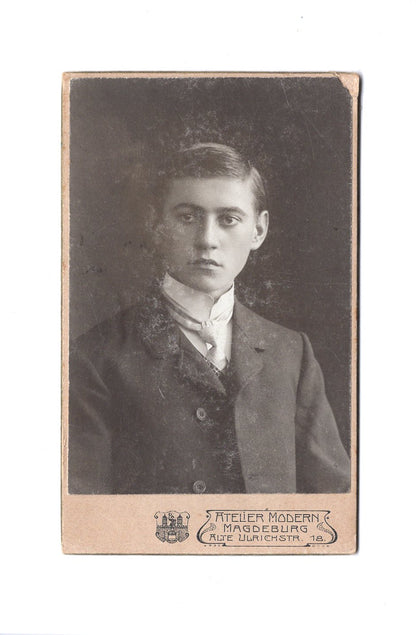 Fotografie Herrenportrait - Magdeburg 1900er