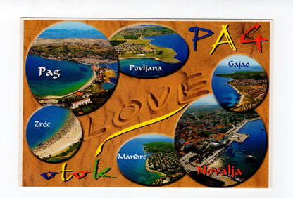 Ansichtskarte Insel Pag / Kroatien