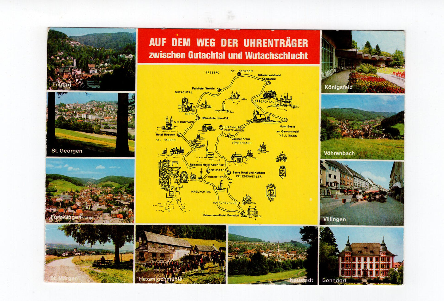 Ansichtskarte Auf dem Weg der Uhrenträger zwischen Gutachtal und Wutachschlucht