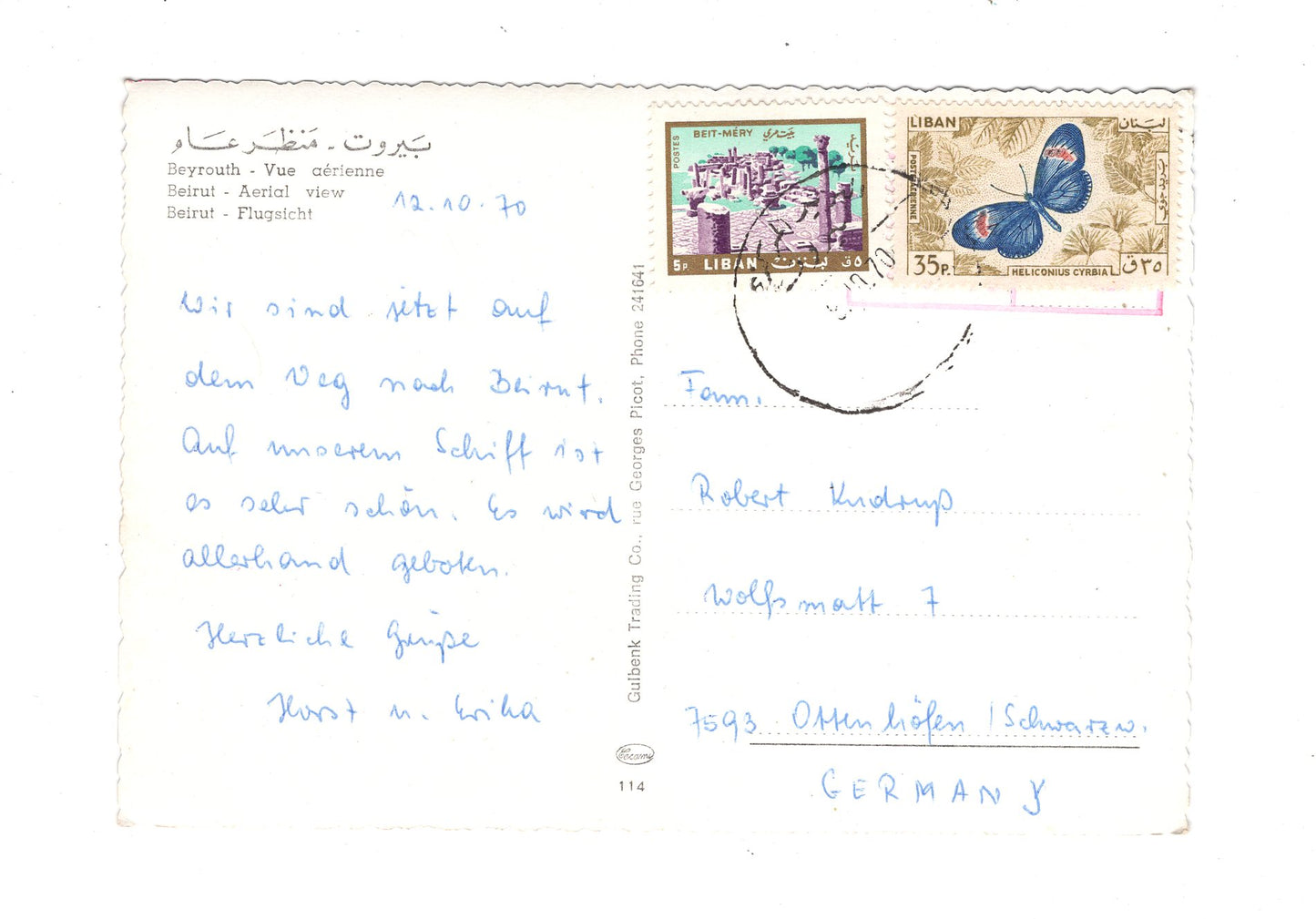 Ansichtskarte Beirut / Libanon