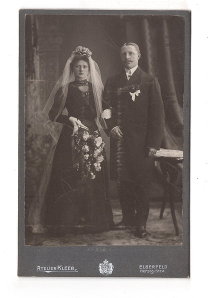 Fotografie Schönes Hochzeitsbild - Elberfeld um 1910