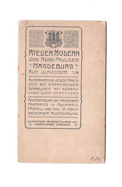 Fotografie Herrenportrait - Magdeburg 1900er