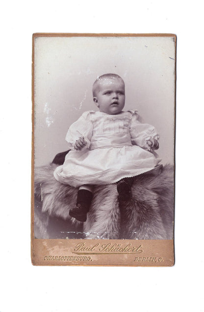 Fotografie Schönes Kinderbild / Baby - Charlottenburg - Berlin 1890er