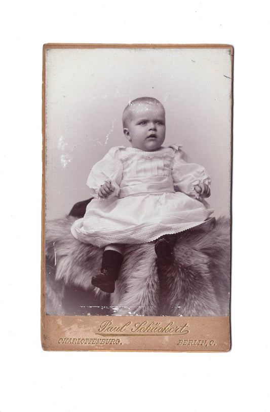 Fotografie Schönes Kinderbild / Baby - Charlottenburg - Berlin 1890er