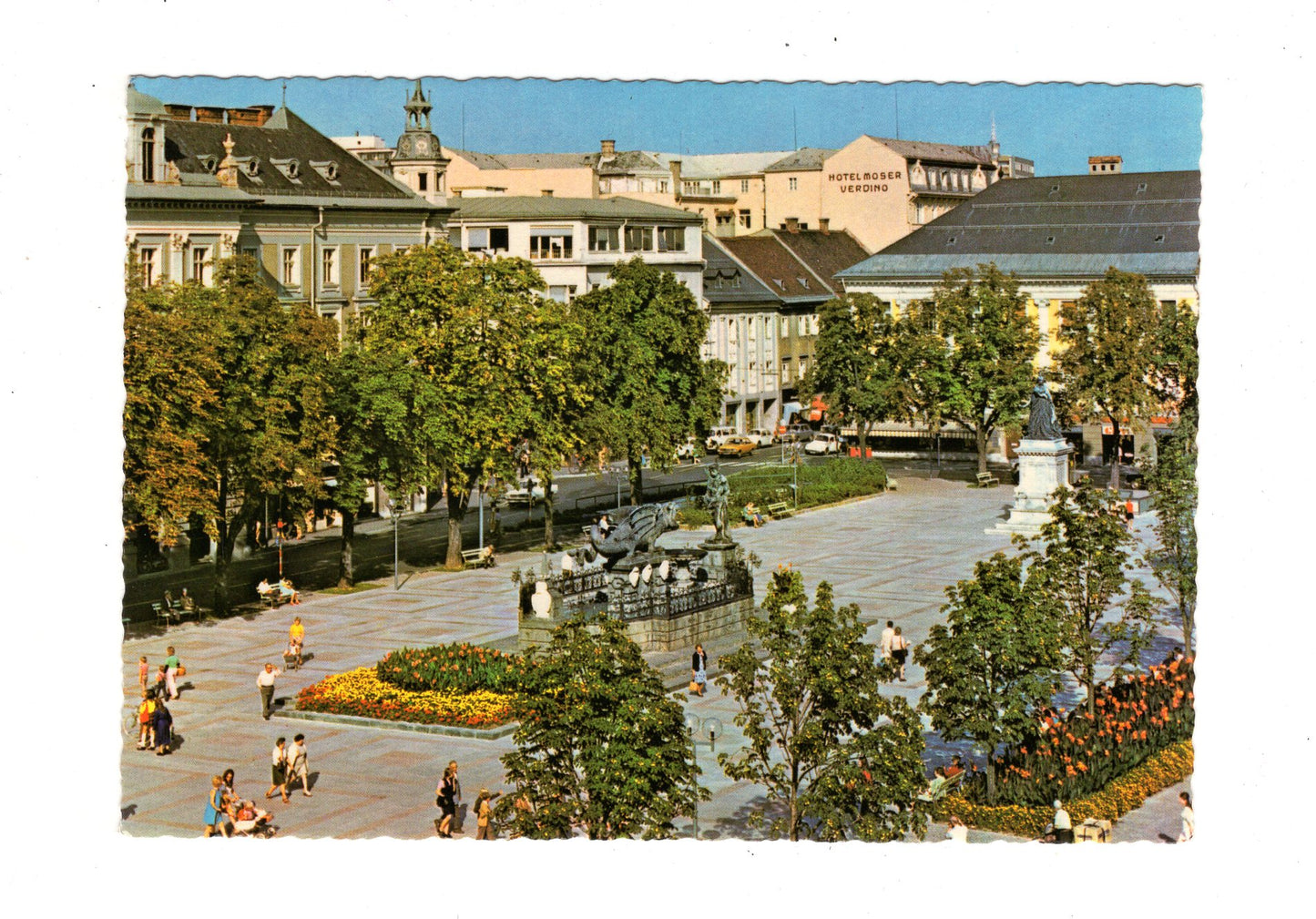 Ansichtskarte Klagenfurt am Wörthersee / Neuer Platz / Kärnten / Österreich