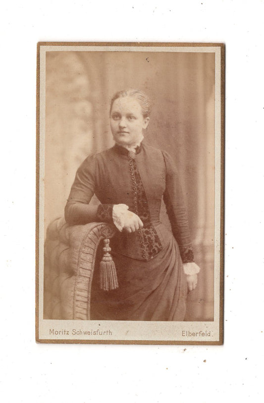 Fotografie Feine Dame - Elberfeld 1880er