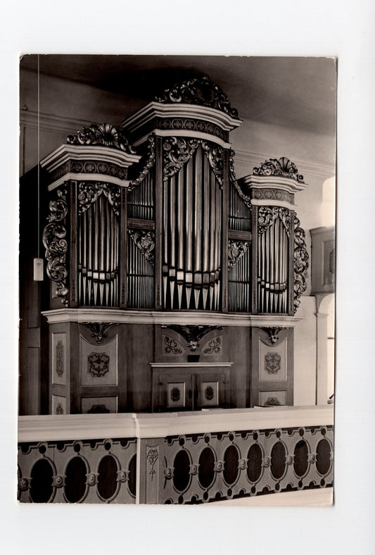 Ansichtskarte Großhartmannsdorf / Kirche / Silbermannorgel