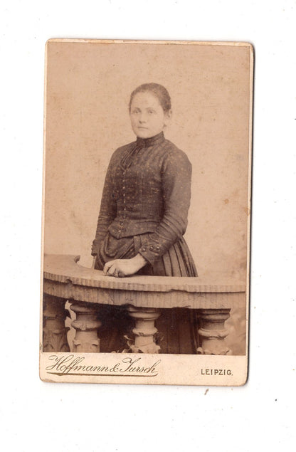 Fotografie Feine Dame - Leipzig 1880er / CDV L1-29