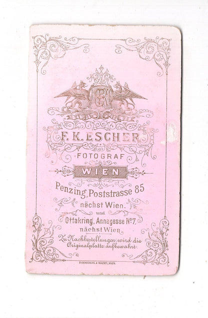 Fotografie Niedliches kleines Mädchen - Wien 1880er / CDV M1-30