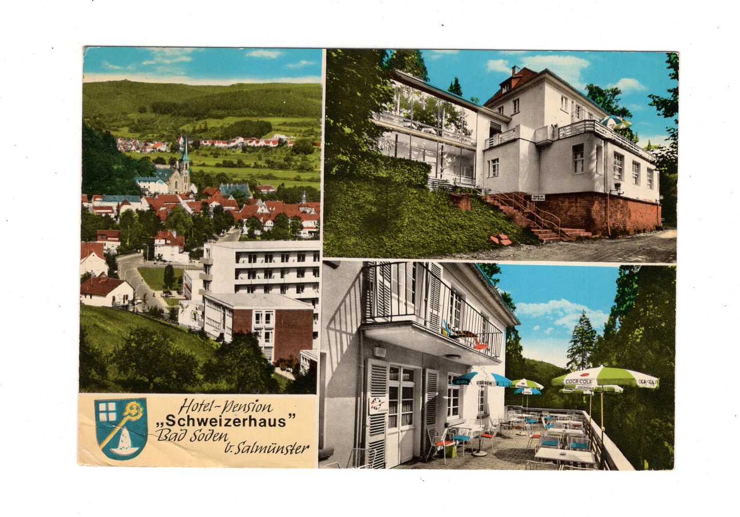 Ansichtskarte Bad Soden-Salmünster / Hotel-Pension Schweizerhaus
