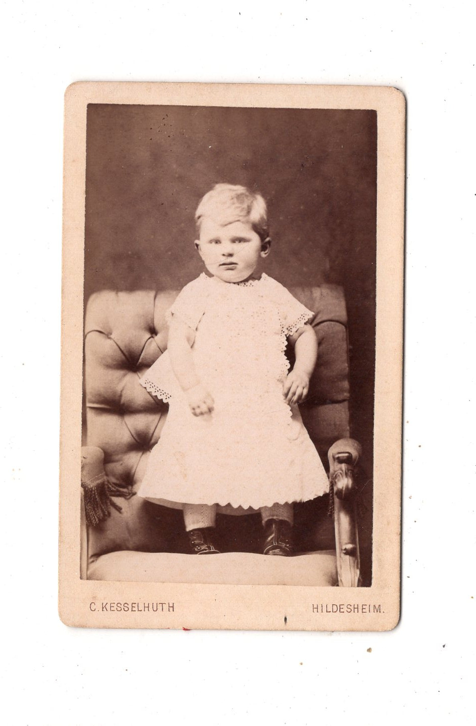 Fotografie Niedliches kleines Kind - Hildesheim 1880er
