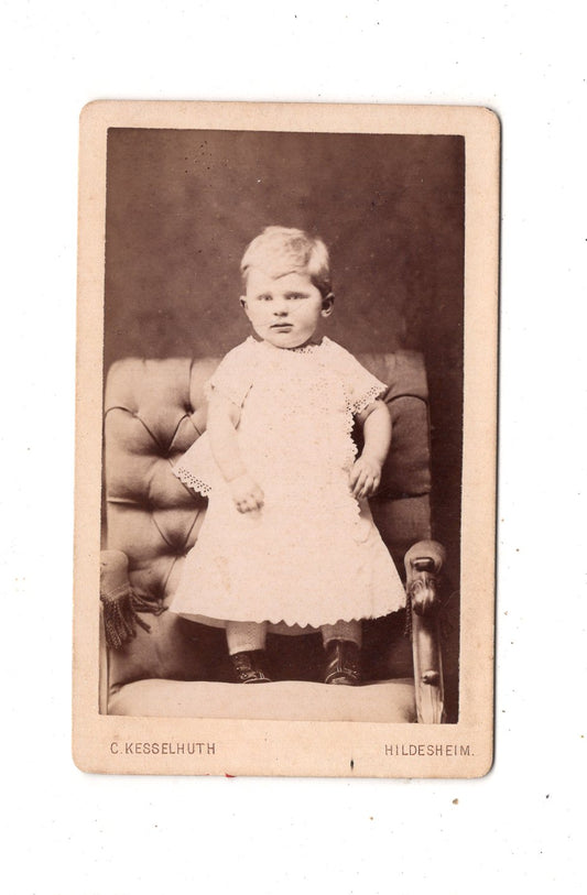 Fotografie Niedliches kleines Kind - Hildesheim 1880er