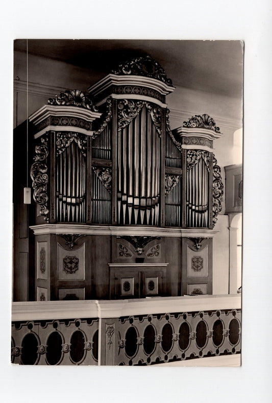 Ansichtskarte Großhartmannsdorf / Kirche / Silbermannorgel