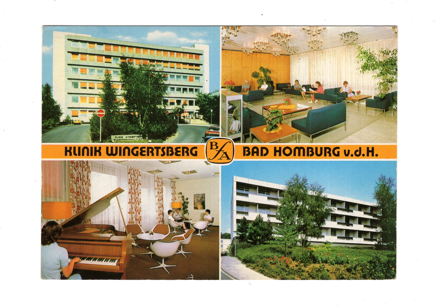 Ansichtskarte Bad Homburg vor der Höhe / Klinik Wingertsberg