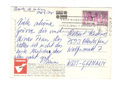 Ansichtskarte Teneriffa / Santa Cruz / Spanien