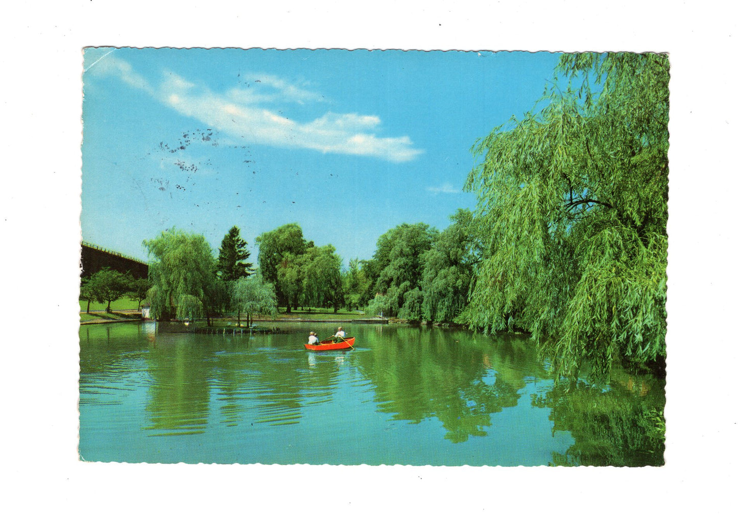 Ansichtskarte Bad Rothenfelde / Kahnteich am alten Gradierwerk