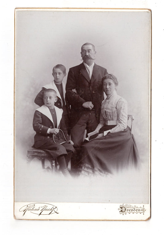 Fotografie Schönes Familienbild - Dresden 1900