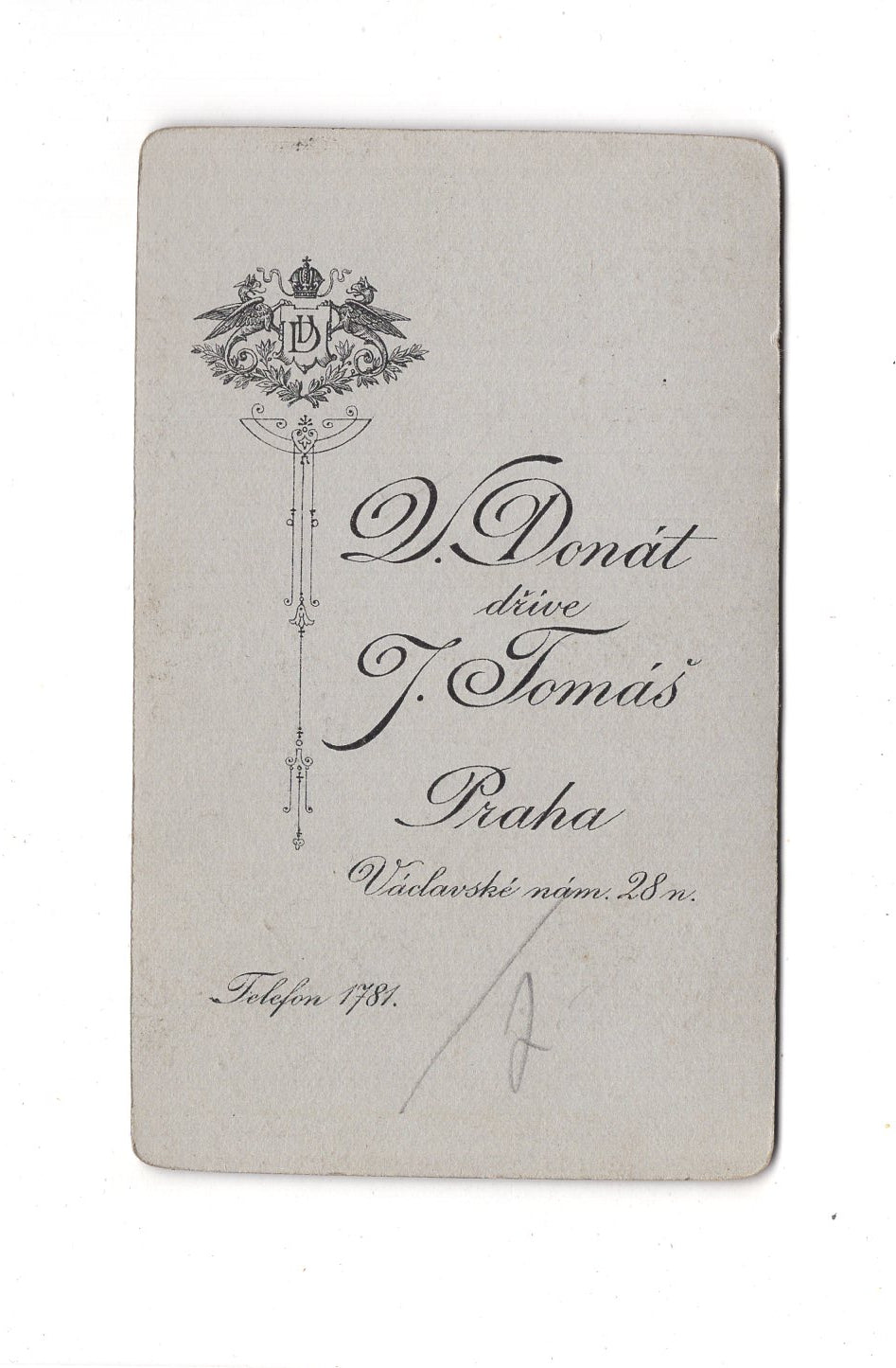 Fotografie Herrenportrait - Praha Prag 1900er / CDV C1-26