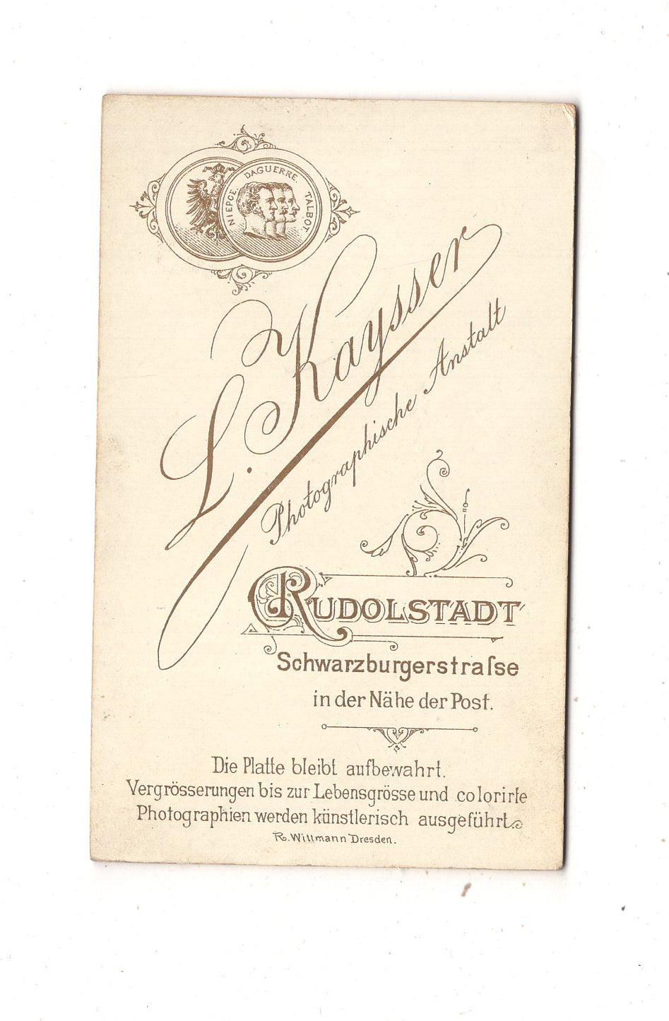 Fotografie Niedliche kleine Kinder - Rudolstadt 1890er / CDV M1-11