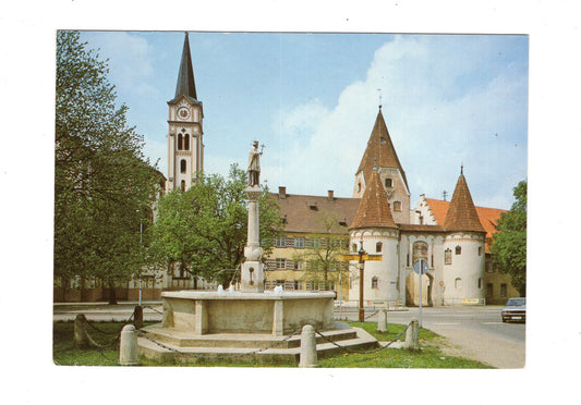 Ansichtskarte Weißenhorn / Oberes Tor / Stadtpfarrkirche +++