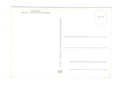 Ansichtskarte Düsseldorf / Rheinfront mit Mannesmann-Hochhaus / J1-53