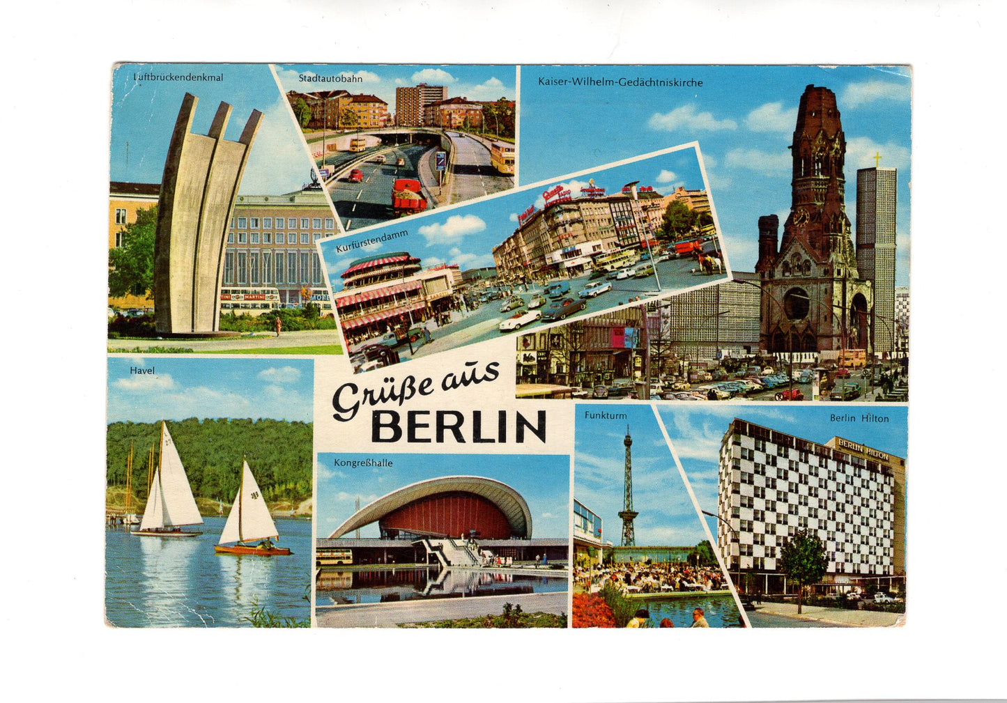 Ansichtskarte Berlin / Funkturm / Berlin Hilton +++