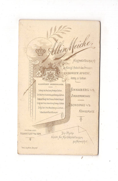 Fotografie Feine Dame - Annaberg / Zschopau 1890er / CDV L1-29