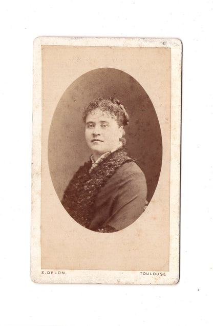 Fotografie Damenportrait - Toulouse 1870er / CDV C1-08