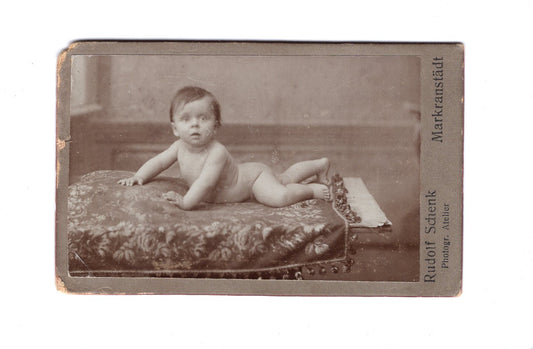 Fotografie Schönes Kinderbild / Baby - Markranstädt 1900er