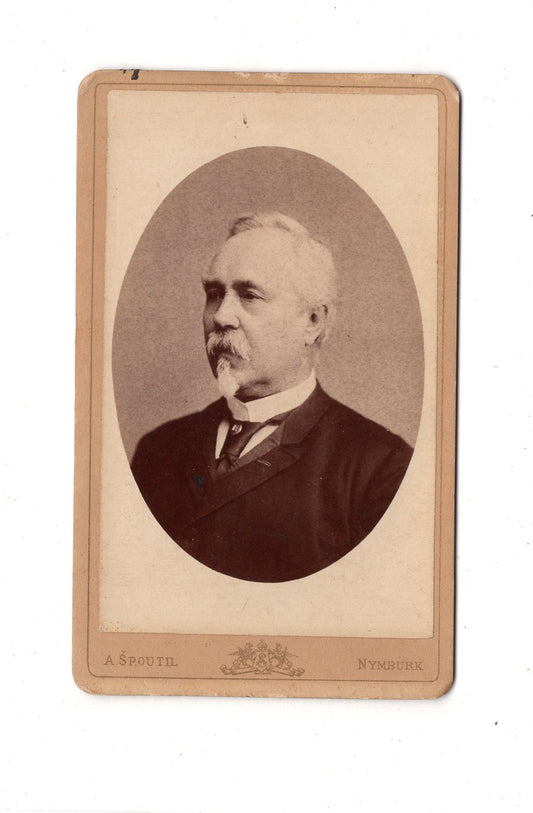 Fotografie Herrenportrait / benannt - Nymburk 1880er / CDV C1-26